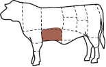 Steakové hovězí maso | Flap meat, Bavette (Pupek)